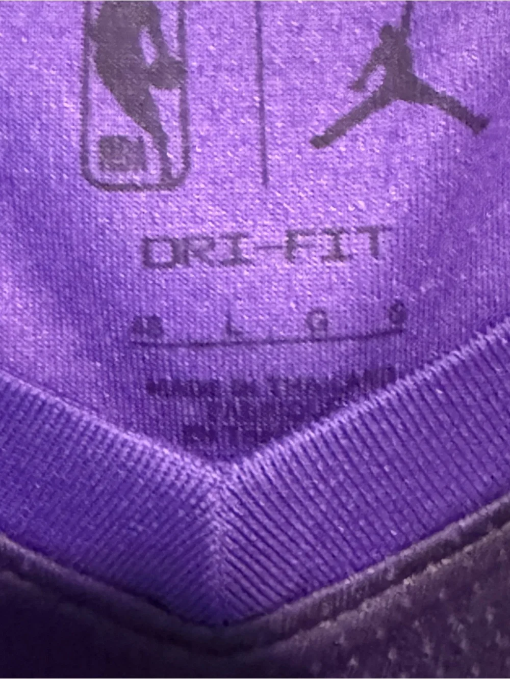 Jordan Sacramento Kings Purple/Black #9 Basketball Jersey
